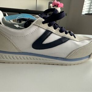 Draper James White and Navy Sneakers